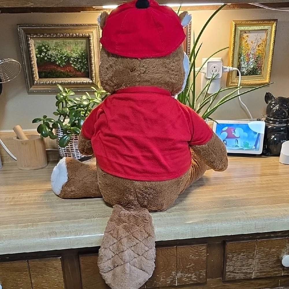 Charming Large BUC'EE'S Red and Brown Stuffed Animal - Picture 2 of 2